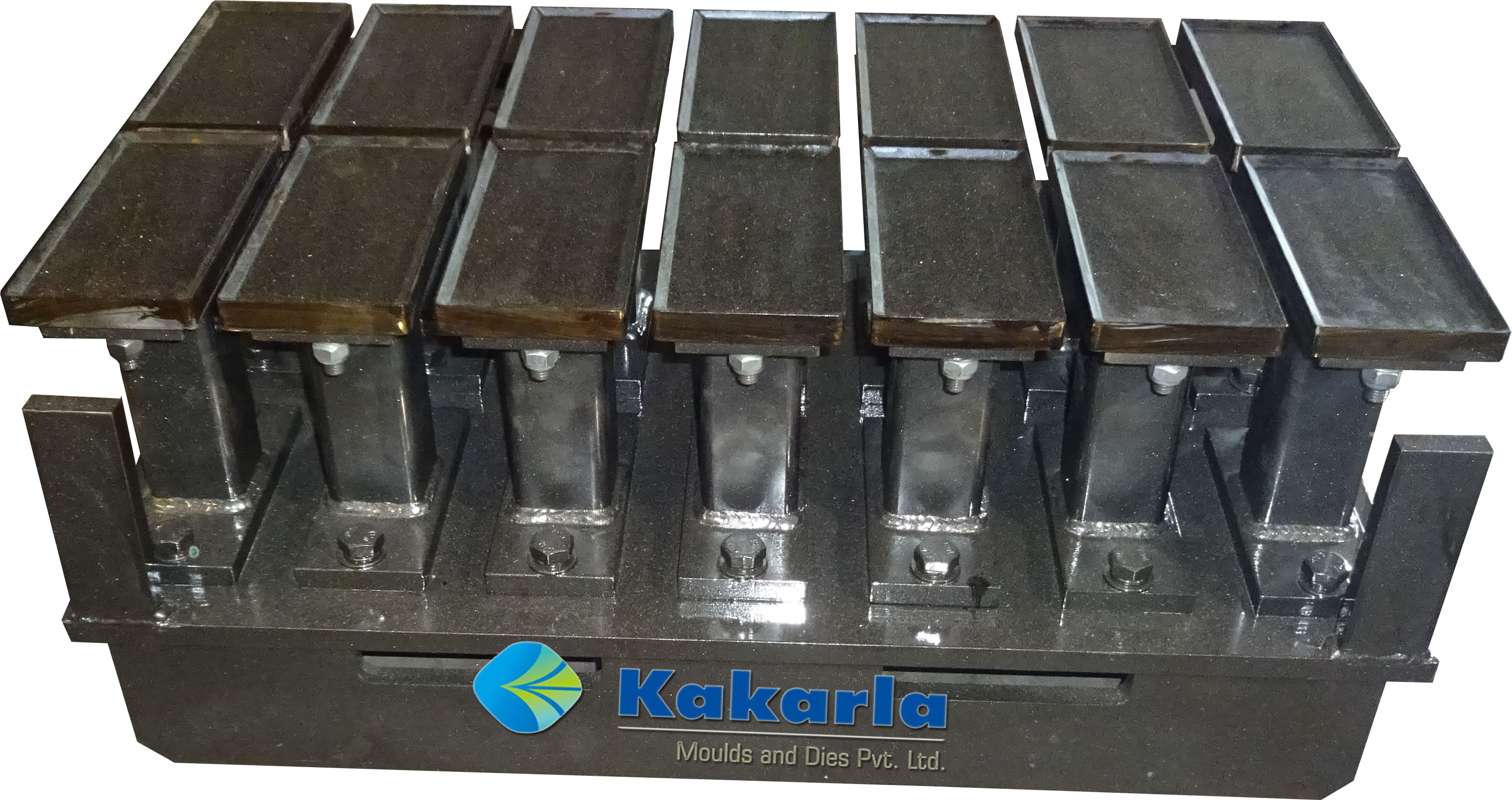 14 Cavity Rectangular Paver Top Mould - Forest Press Machine