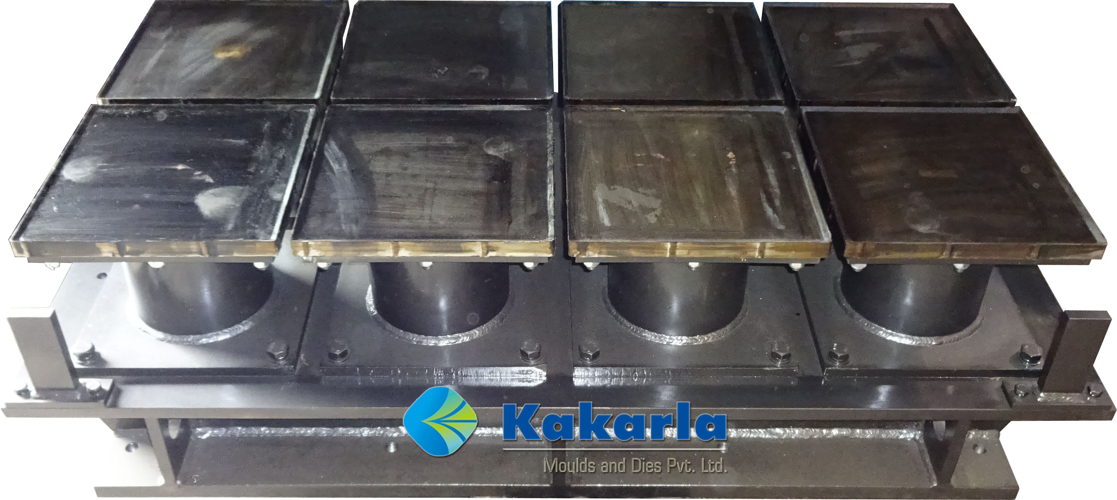 8 Cavity Square Paver (L300 x W300 x H60) Top Mould - Masa Machie