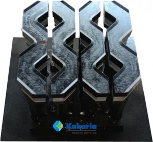 1 Cavity Grass Paver (L300 x W300 x H100) Top Mould - Pakona Machine