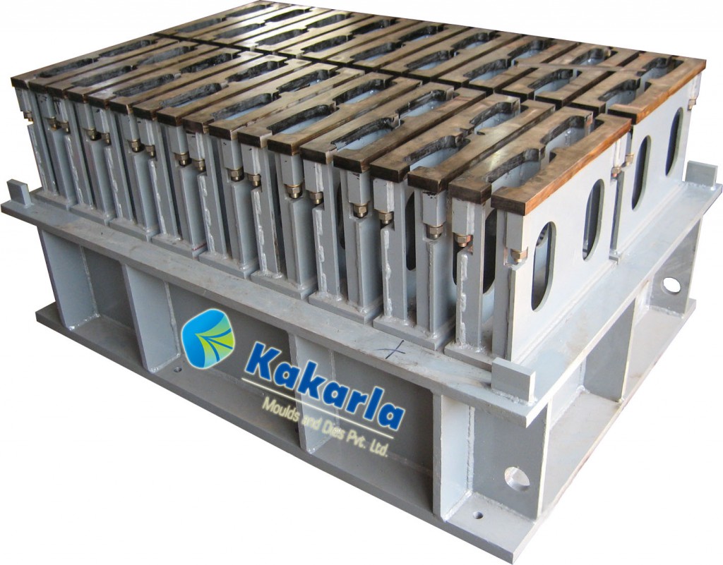 18 Cavity 5in Hollow Block Top Mould (L390 x W125 x H190) - Masa Machine