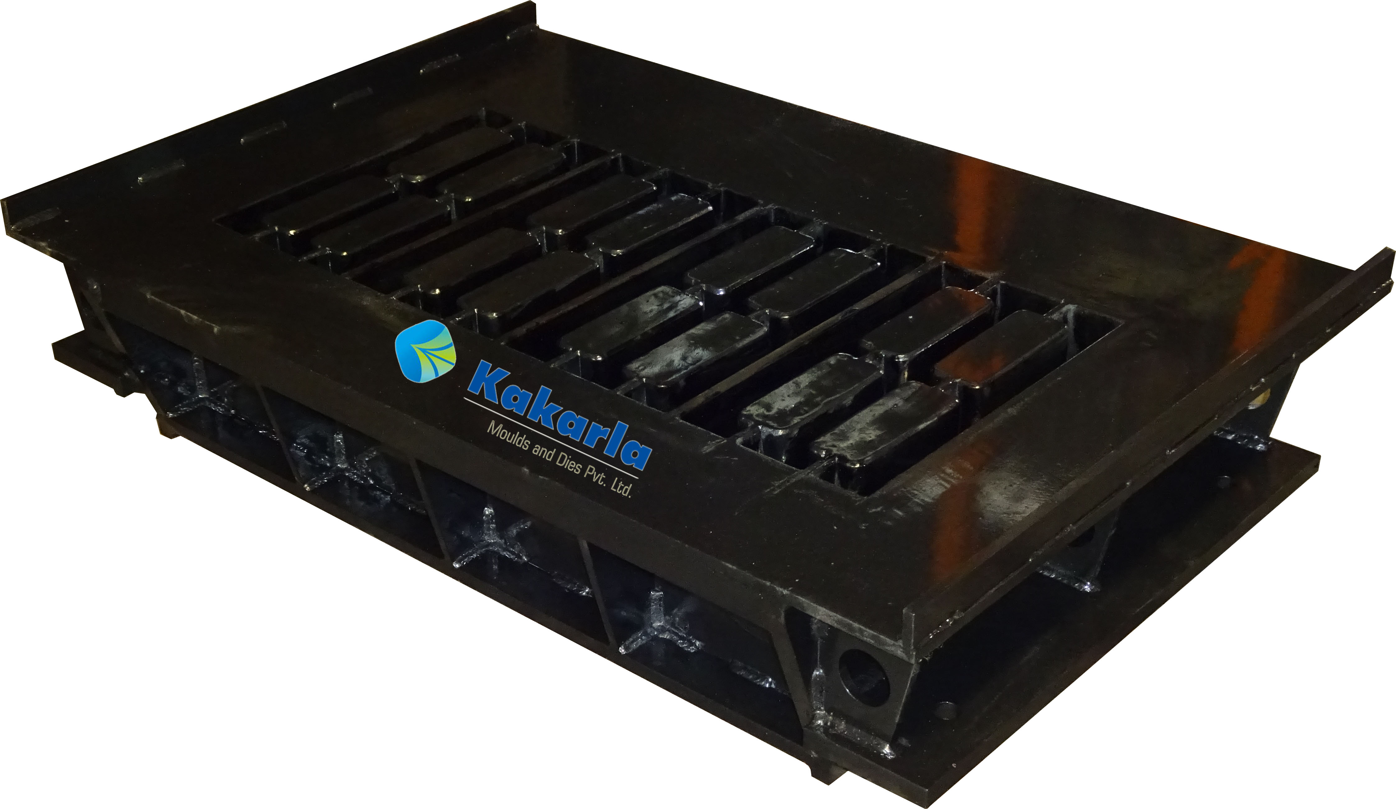 4 Cavity 8in Hollow Block Grid (L390 x W200 x H190) - Rometa Machine